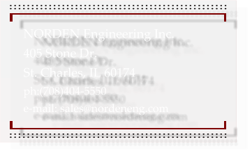 NORDEN Engineering Inc. 405 Stone Dr. St. Charles, IL 60174 ph:(708)404-5550 e-mail: sales@nordeneng.com